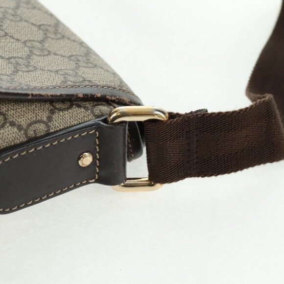 Authentic GUCCI GG Supreme Shoulder Bag PVC Beige Gold 223666 - Picture 8 of 16